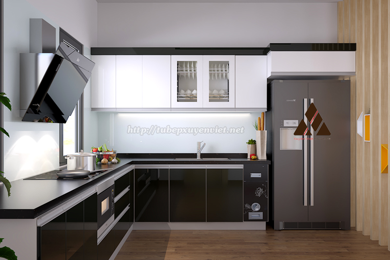Tủ bếp đẹp hiện đại nhà anh Minh - Vinhome Imperia Hải Phòng