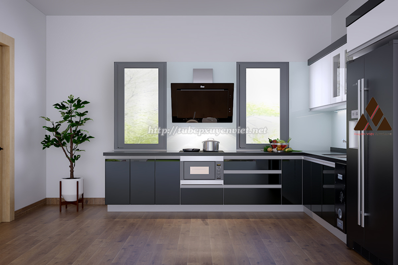 Tủ bếp đẹp hiện đại nhà anh Minh - Vinhome Imperia Hải Phòng
