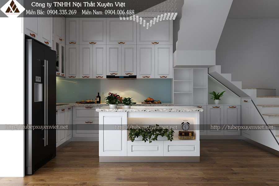 Tủ bếp cao cấp nhà cô Hồng