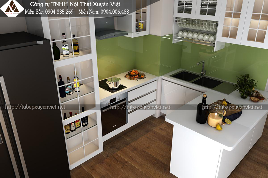 Tủ bếp đẹp nhà chị Lương - Quận 7