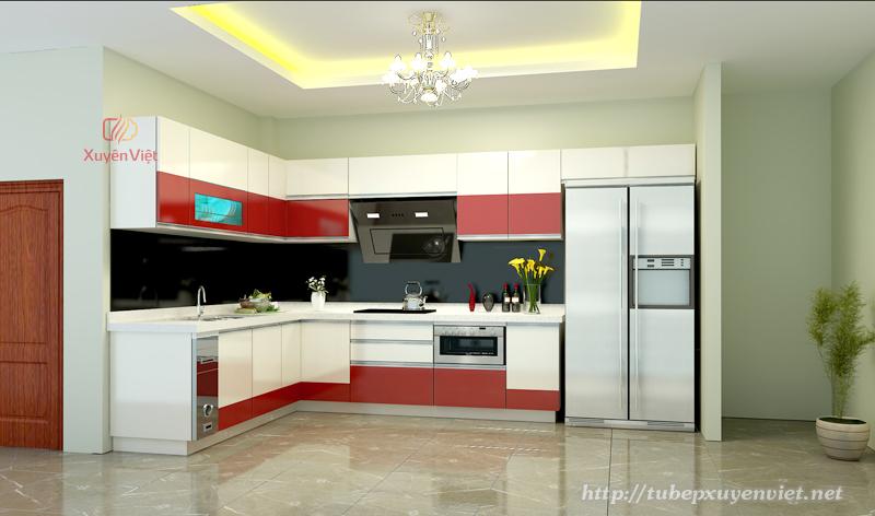 Mẫu tủ bếp hiện đại nhà chị Phương - Dương Ổ, Bắc Ninh