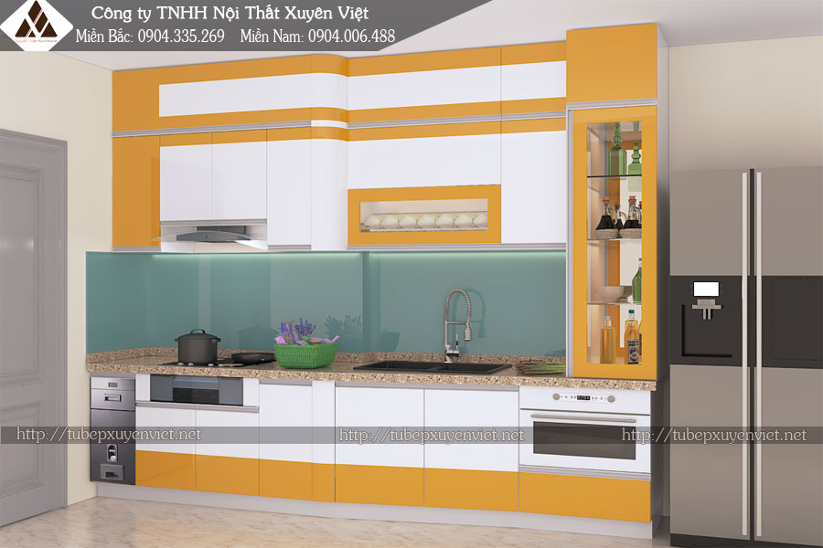 Tủ bếp đẹp Quảng Ninh nhà chị Thoa