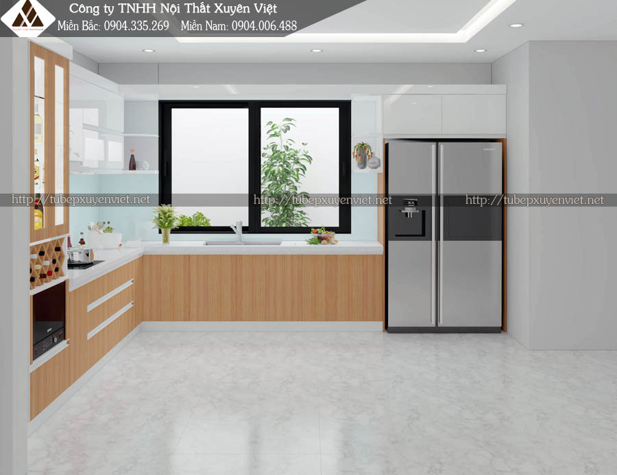 Tủ bếp laminate HCM nhà cô thủy