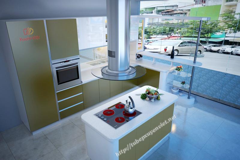 Tủ bếp nhựa đẹp nhà anh Tuấn - Uông Bí, Quảng Ninh