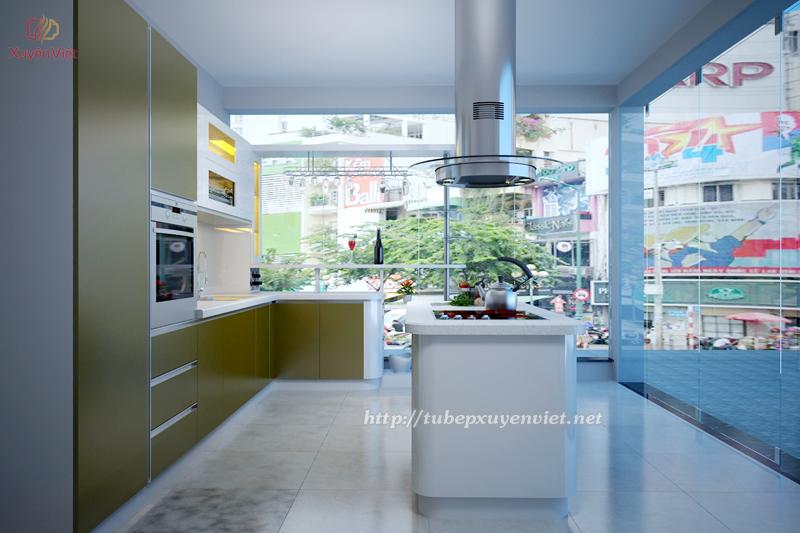 Tủ bếp nhựa đẹp nhà anh Tuấn - Uông Bí, Quảng Ninh