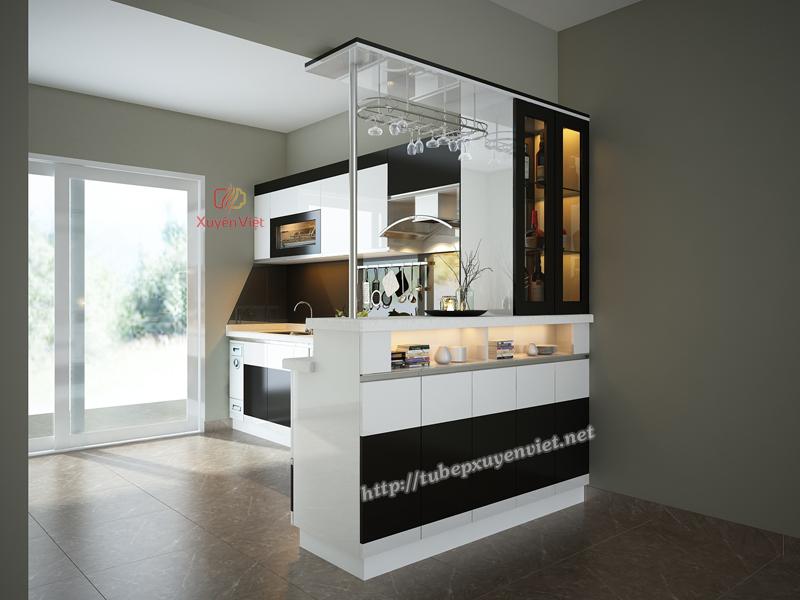 Tủ bếp đẹp chữ L nhà cô Dung - Mỹ Đình, Hà Nội