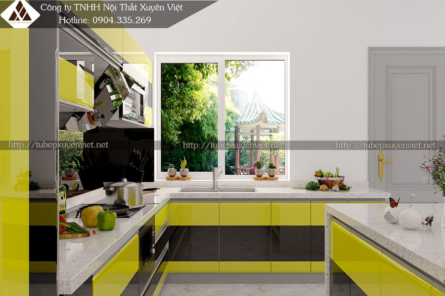 Tủ bếp nhựa quảng ninh nhà anh Thanh 2