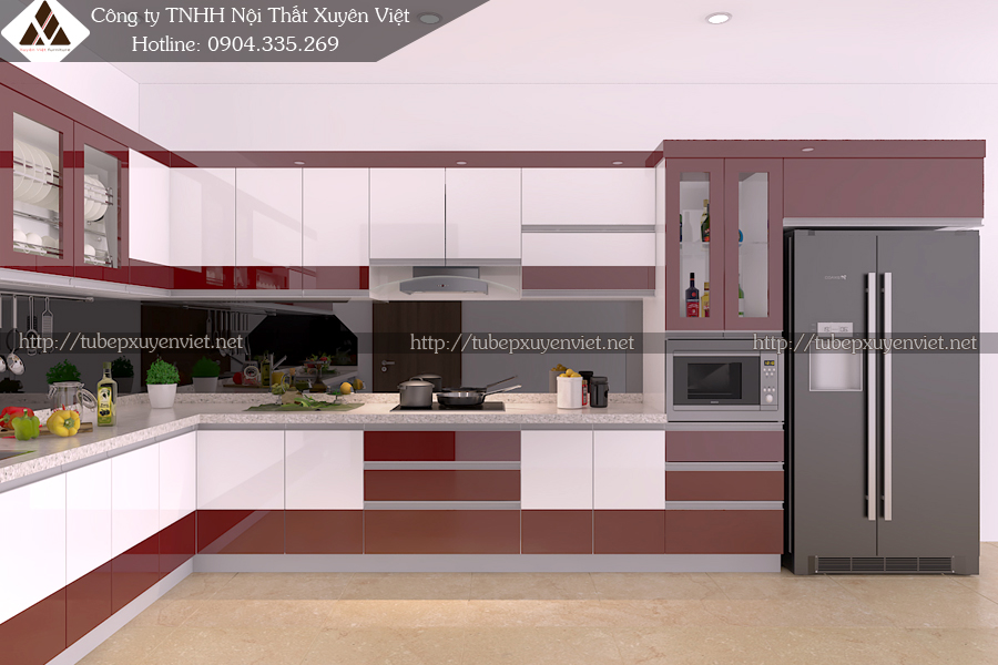 Tủ bếp nhựa Hải Phòng nhà cô Mai