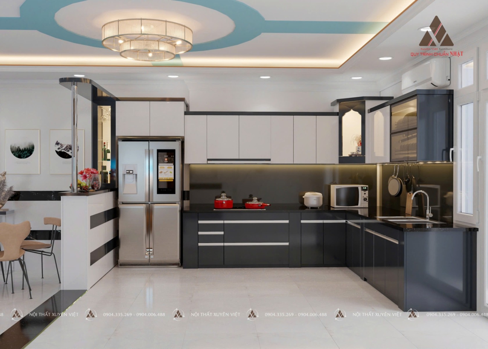 Tủ bếp nhà chị Mộng