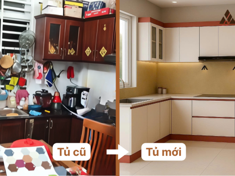 Thay mới tủ bếp LS200-210