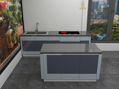 Tủ bếp nhựa chữ I
