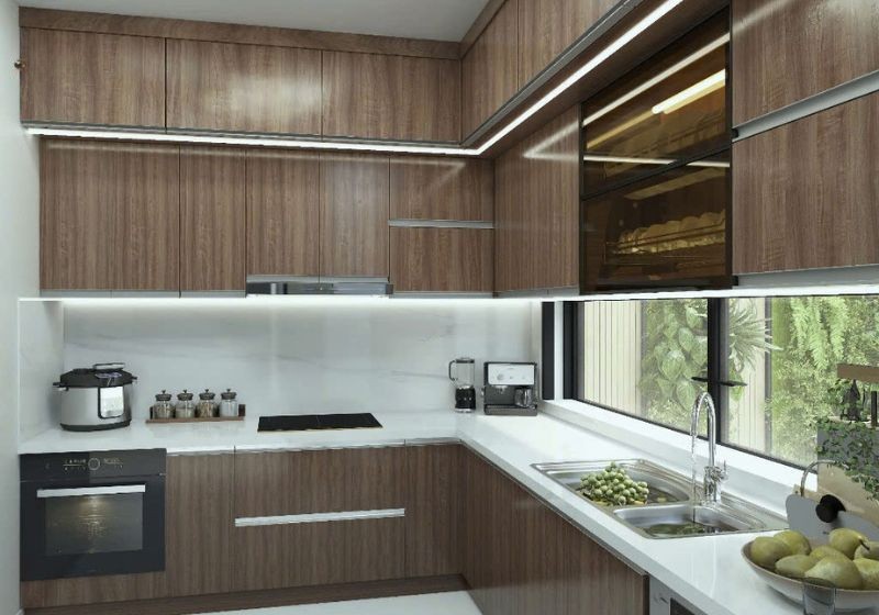 Tủ bếp nhựa PVC đặc