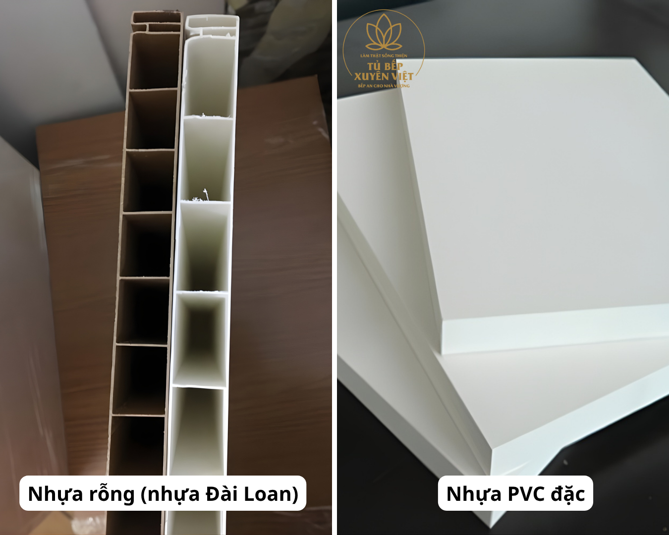 So sánh nhựa rỗng và nhựa PVC đặc