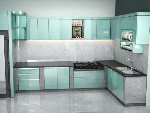 tủ bếp nhựa